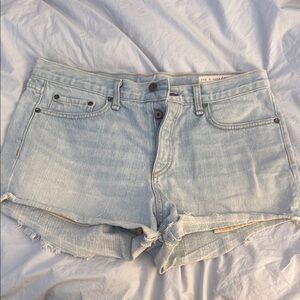 rag & bone Light Wash Jean Shorts